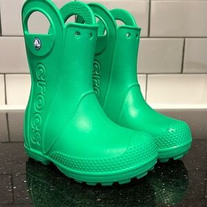 Like New! CROCS Toddler Rain Boots, 8T